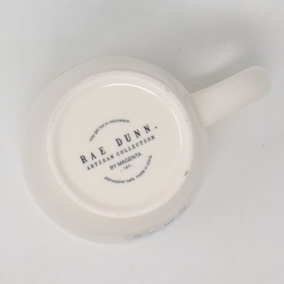 Rae Dunn Merry Wreath Holiday Mug Red Interior New Winter Coffee Cup Lounge - Picture 8 of 11